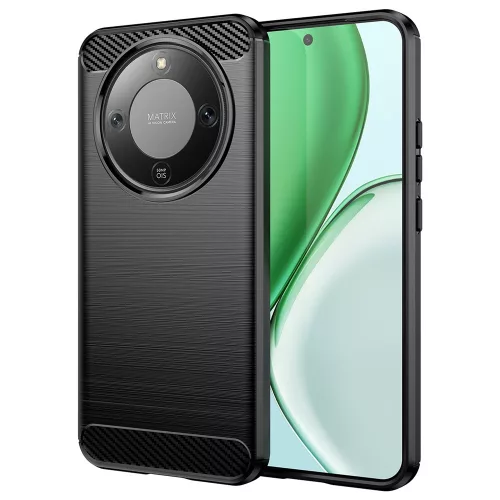 Techsuit - Carbon szilikon tok - Honor Magic8 Lite - Fekete