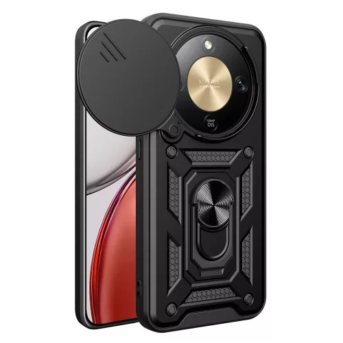 Techsuit - CamShield ütésálló tok - Honor Magic8 Lite - Fekete