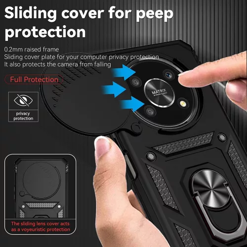 Techsuit - CamShield ütésálló tok - Honor Magic8 Lite - Kék