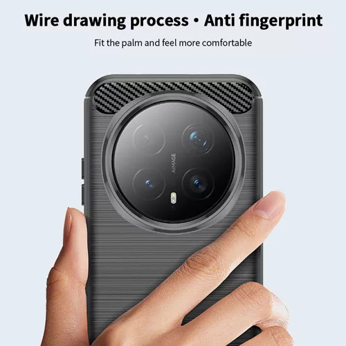 Techsuit - Carbon szilikon tok - Honor Magic8 Pro - Fekete