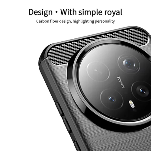 Techsuit - Carbon szilikon tok - Honor Magic8 Pro - Fekete
