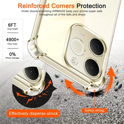 Techsuit - Shockproof Átlátszó Ütésálló Szilikon tok - Honor Magic8 Pro - Átlátszó