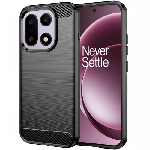 Techsuit - Carbon szilikon tok - OnePlus 15 - Fekete