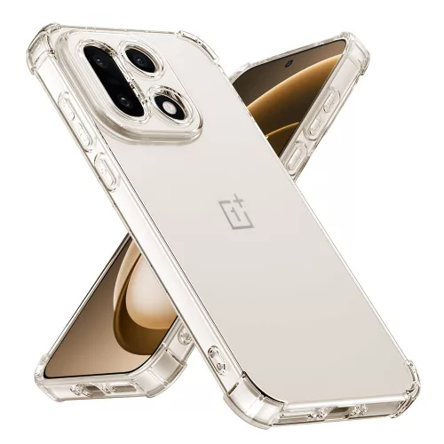 Techsuit - Shockproof Átlátszó Ütésálló Szilikon tok - OnePlus 15 - Átlátszó