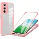 Techsuit - ColorVerse 360 tok kijelzővédővel - Oppo A5 4G / A5 5G - Rózsaszín