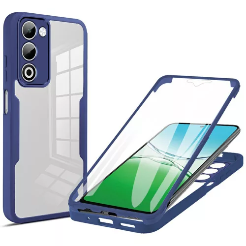 Techsuit - ColorVerse 360 tok kijelzővédővel - Oppo A5 4G / A5 5G - Kék