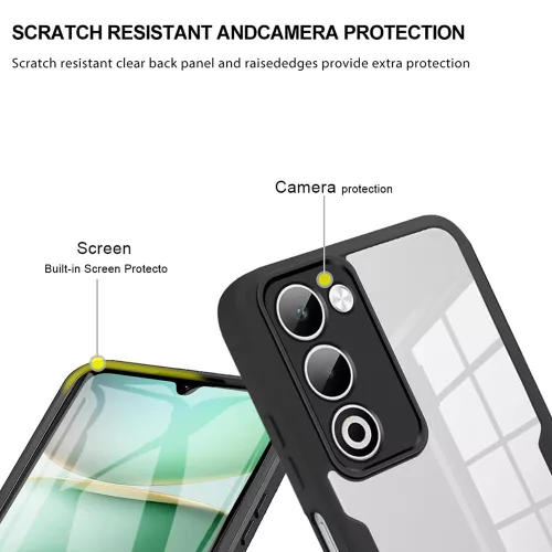 Techsuit - ColorVerse 360 tok kijelzővédővel - Oppo A5 4G / A5 5G - Kék
