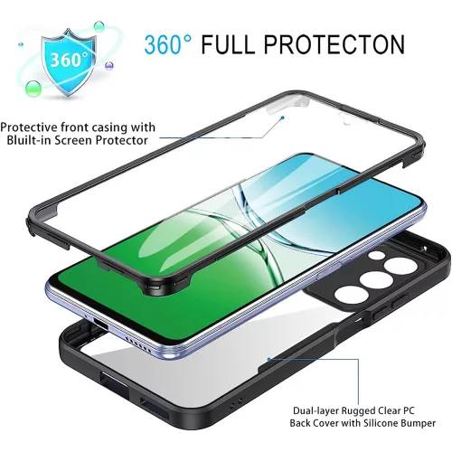 Techsuit - ColorVerse 360 tok kijelzővédővel - Oppo A5 4G / A5 5G - Kék