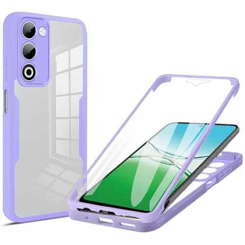 Techsuit - ColorVerse 360 tok kijelzővédővel - Oppo A5 4G / A5 5G - Lila