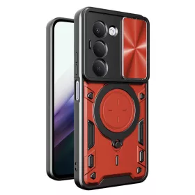   Techsuit - CamGuard Pro ütésálló tok - Xiaomi Redmi 15 4G / Redmi 15 5G - Piros