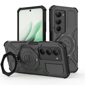   Techsuit - Carbon Shield PRO ütésálló tok - Xiaomi Redmi 15 4G / Redmi 15 5G - Fekete