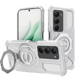   Techsuit - Carbon Shield PRO ütésálló tok - Xiaomi Redmi 15 4G / Redmi 15 5G - Fehér Átlátszó