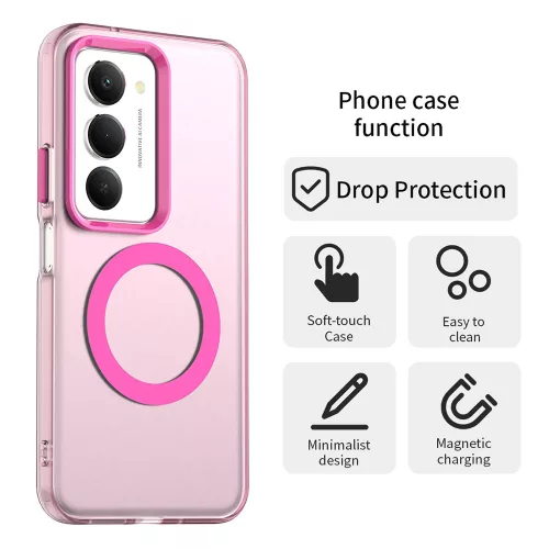 Techsuit - CandyCase MagSafe tok - Xiaomi Redmi 15 4G / Redmi 15 5G - Rózsaszín