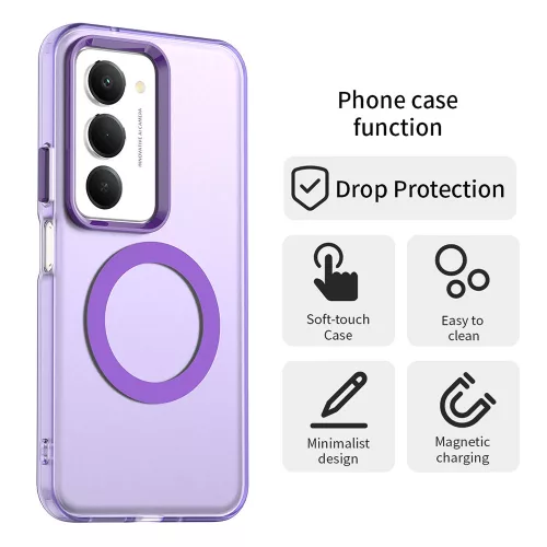 Techsuit - CandyCase MagSafe tok - Xiaomi Redmi 15 4G / Redmi 15 5G - Lila