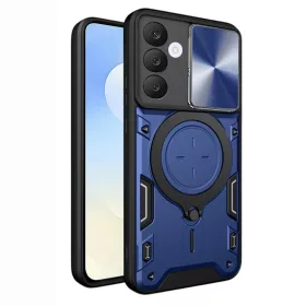   Techsuit - CamGuard Pro tok ütésálló tok - Samsung Galaxy S25 FE - Kék