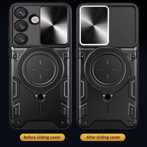 Techsuit - CamGuard Pro ütésálló tok - Samsung Galaxy S25 FE - Kék