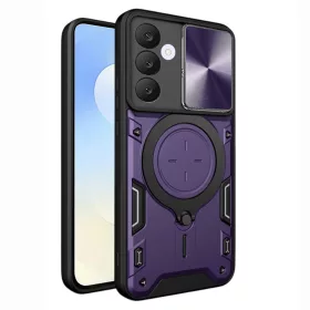   Techsuit - CamGuard Pro tok ütésálló tok - Samsung Galaxy S25 FE - Lila