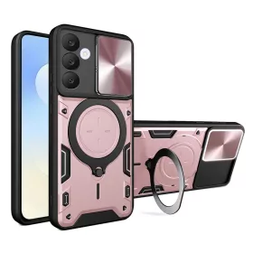   Techsuit - CamGuard Pro ütésálló tok - Samsung Galaxy S25 FE - Rosegold