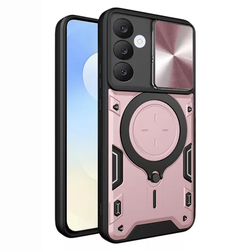 Techsuit - CamGuard Pro tok ütésálló tok - Samsung Galaxy S25 FE - Rosegold