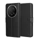 Techsuit - Leather Folio kinyitható tok - Honor Magic8 Pro - Fekete