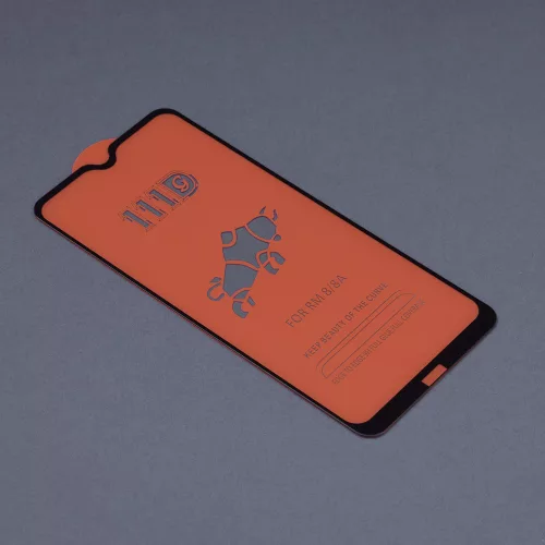 Techsuit - 111D Full Cover / Full Glue üvegfólia - Xiaomi Redmi 8 / Redmi 8A - Fekete széllel