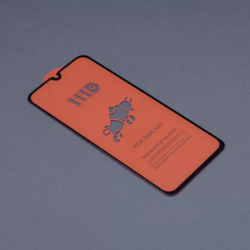 Techsuit - 111D Full Cover / Full Glue üvegfólia - Samsung Galaxy A40 - Fekete