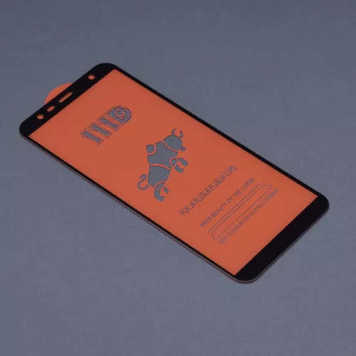 Techsuit - 111D Full Cover / Full Glue üvegfólia - Samsung Galaxy J4 Plus / J6 Plus - Fekete széllel