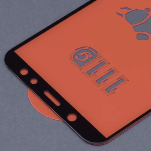 Techsuit - 111D Full Cover / Full Glue üvegfólia - Samsung Galaxy A6 Plus 2018 - Fekete széllel