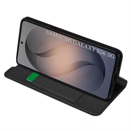 Techsuit - Magskin Book kinyitható tok - Samsung Galaxy S26 - Fekete