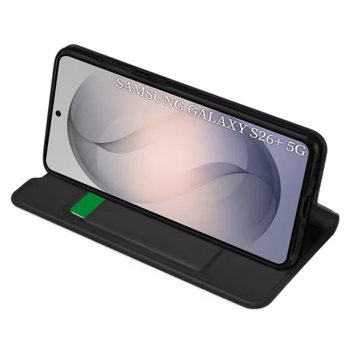 Techsuit - Magskin Book kinyitható tok - Samsung Galaxy S26 Plus - Fekete