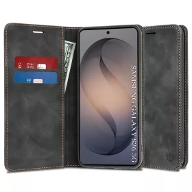   Techsuit - Confy Cover kinyitható tok - Samsung Galaxy S26 - Fekete