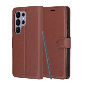 Techsuit - Leather Folio - Samsung Galaxy S26 Ultra - Brown