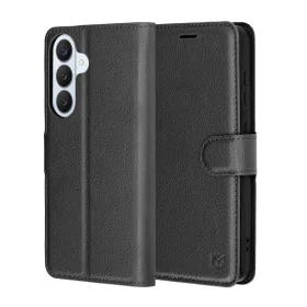   Techsuit - Leather Folio kinyitható tok - Samsung Galaxy S26 Plus - Fekete