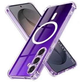   Techsuit - Schockproof Átlátszó Szilikon Magsafe tok - Samsung Galaxy S26 - Átlátszó