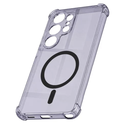 Techsuit - Schockproof Átlátszó Szilikon Magsafe tok - Samsung Galaxy S26 Ultra - Átlátszó fekete