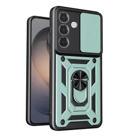   Techsuit - CamShield ütésálló tok - Samsung Galaxy S26 - Zöld
