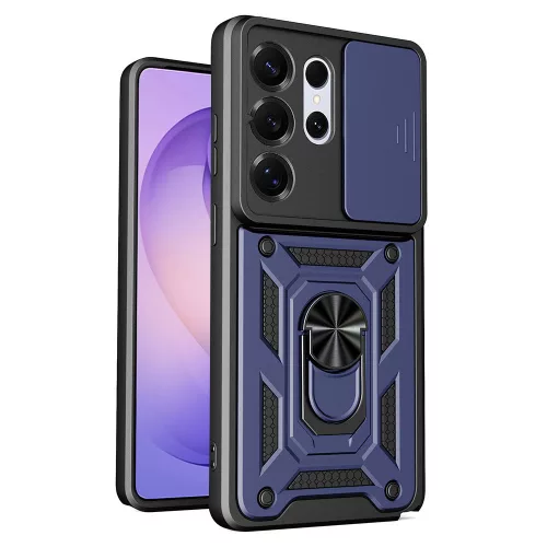 Techsuit - CamShield ütésálló tok - Samsung Galaxy S26 Ultra - Kék