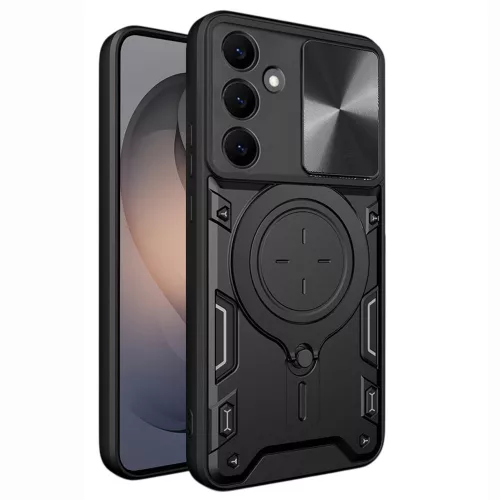 Techsuit - CamGuard Pro tok ütésálló tok - Samsung Galaxy S26 - Fekete