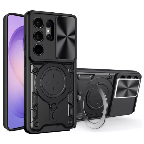 Techsuit - CamGuard Pro ütésálló tok - Samsung Galaxy S26 Ultra - Fekete