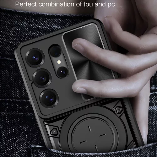 Techsuit - CamGuard Pro ütésálló tok - Samsung Galaxy S26 Ultra - Fekete