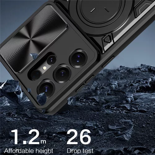 Techsuit - CamGuard Pro ütésálló tok - Samsung Galaxy S26 Ultra - Fekete