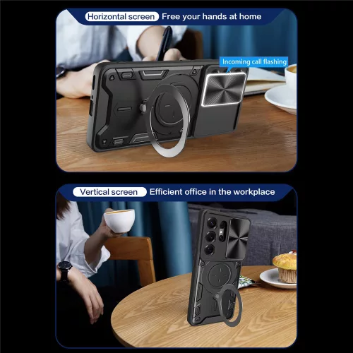 Techsuit - CamGuard Pro ütésálló tok - Samsung Galaxy S26 Ultra - Lila