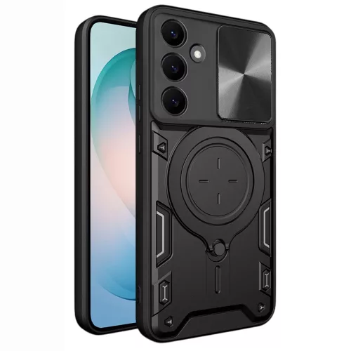 Techsuit - CamGuard Pro tok ütésálló tok - Samsung Galaxy S26 Plus - Fekete