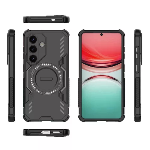 Techsuit - ArmorMag ütésálló tok - Samsung Galaxy S26 - Fekete