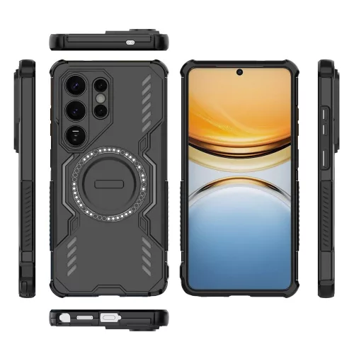 Techsuit - ArmorMag ütésálló tok - Samsung Galaxy S26 Ultra - Fekete