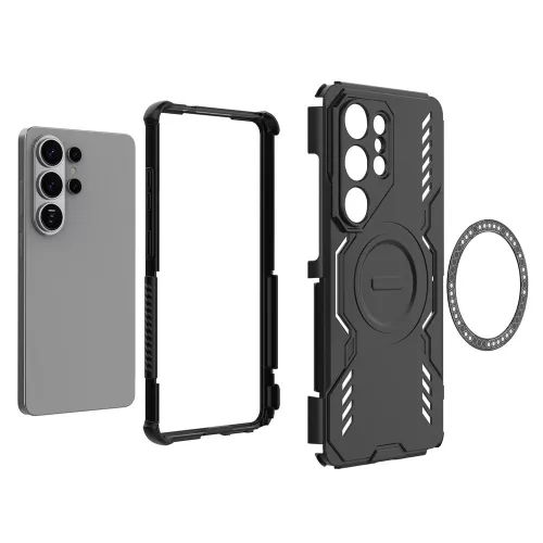 Techsuit - ArmorMag ütésálló tok - Samsung Galaxy S26 Ultra - Fekete