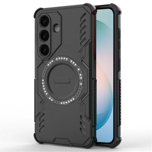 Techsuit - ArmorMag ütésálló tok - Samsung Galaxy S26 Plus - Fekete
