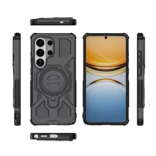 Techsuit - Carbon Shield PRO ütésálló tok - Samsung Galaxy S26 Ultra - Fekete