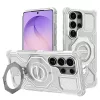 Techsuit - Carbon Shield PRO ütésálló tok - Samsung Galaxy S26 Ultra - Fehér Átlátszó