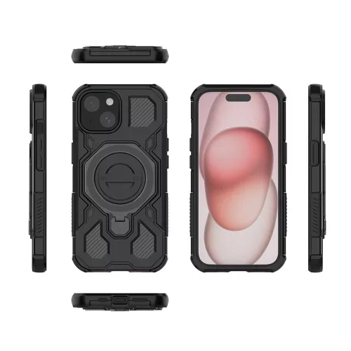 Techsuit - Carbon Shield PRO ütésálló tok - Samsung Galaxy S26 Ultra - Lila átlátszó